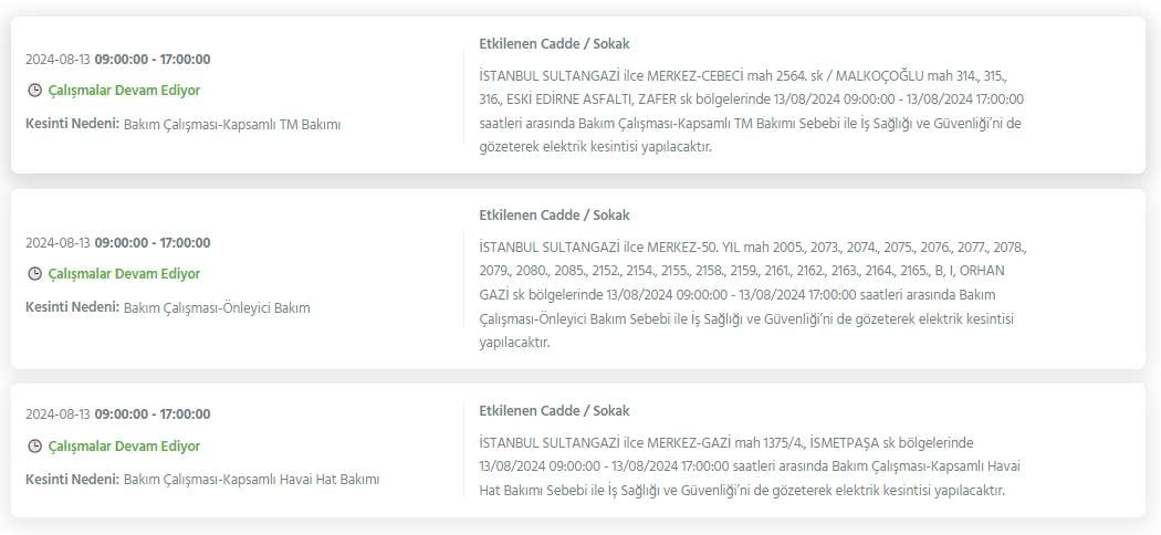 Bugün İstanbul'un bu ilçeleri karanlığa gömülecek! 8 saat sürecek elektrik kesintileri ilçe ilçe açıklandı 4